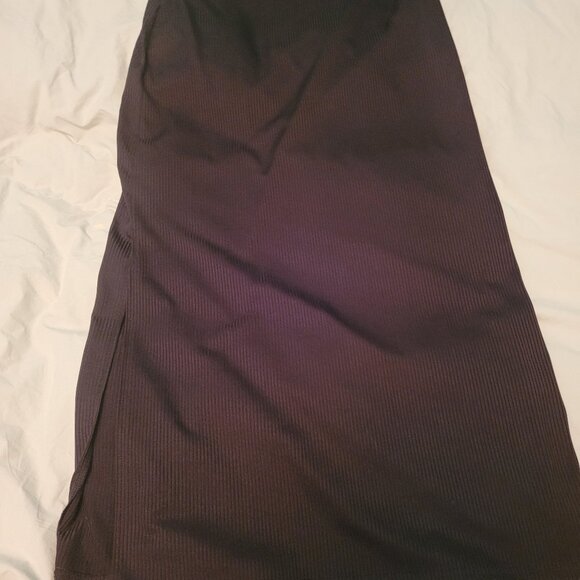 Long ribbed polyester skirt size XL - Picture 1 of 3